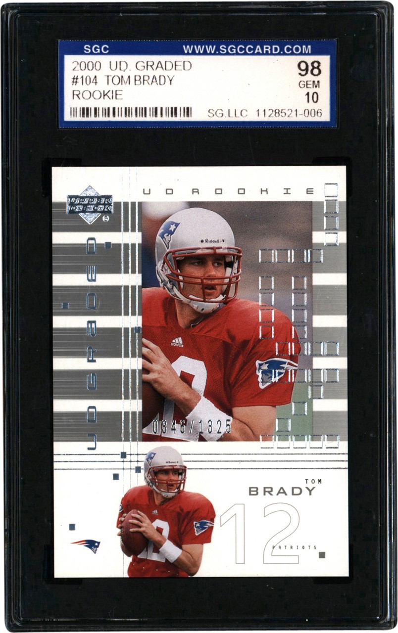 The G.O.A.T Collection - 2000 Donruss #230 Tom Brady Rookie 769/1325 BGS MINT 9