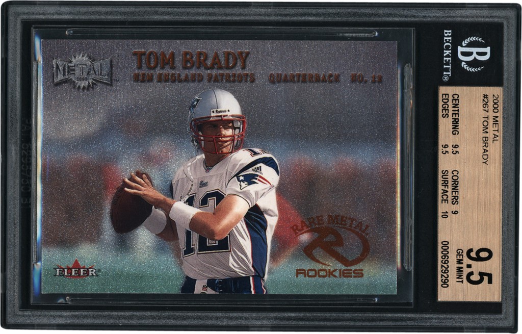 - 2000 Metal #267 Tom Brady Rookie BGS GEM MINT 9.5