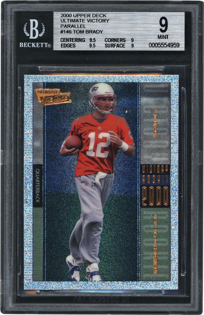 - 2000 Upper Deck Ultimate Victory Parallel #146 Tom Brady Rookie BGS MINT 9