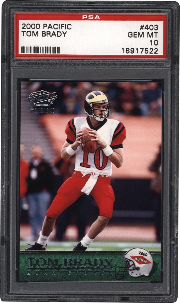 The G.O.A.T Collection - 2000 Pacific #403 Tom Brady Rookie PSA GEM MINT 10