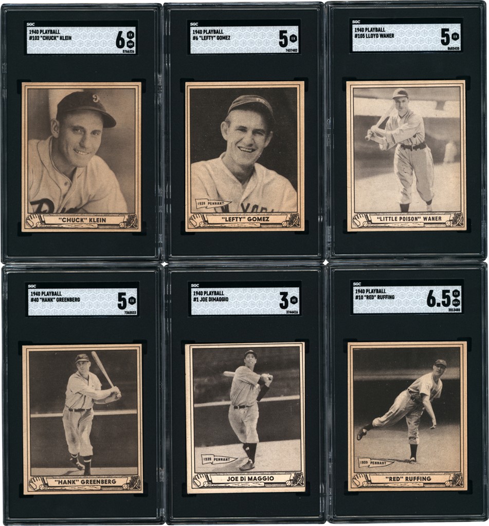 - 1940 Play Ball Collection with SGC Graded w/ Joe DiMaggio (48)