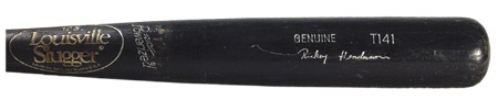 1990 Rickey Henderson Game Used Bat (34”)