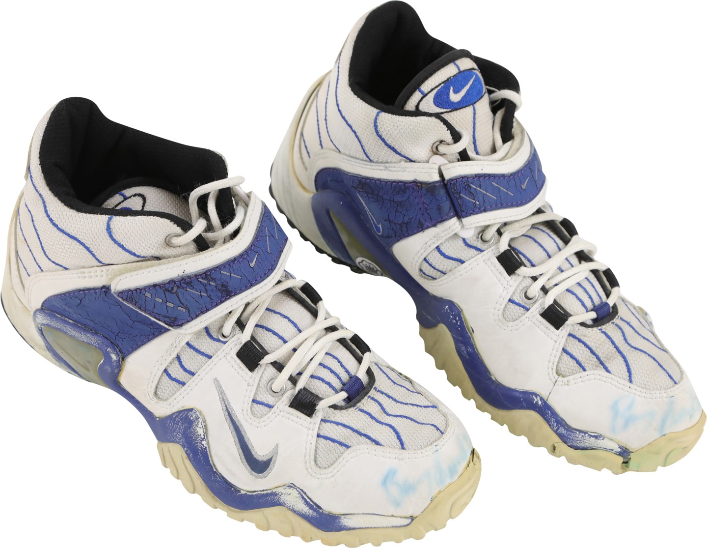 - Historic 1997 Barry Sanders Photo-Matched Detroit Lions Signed Game Worn Turf Shoes - Sanders Surpasses 2,000 Yard and Moves to #2 on All-Time Rushing List (RGU Photo-Match LOA)