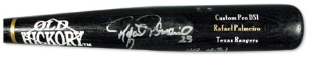 2001 Rafael Palmeiro Autographed Game Used 431 Home Run Bat (34”)