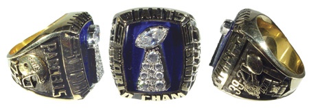 Football - 1986 NY Giants Super Bowl Championship Ring