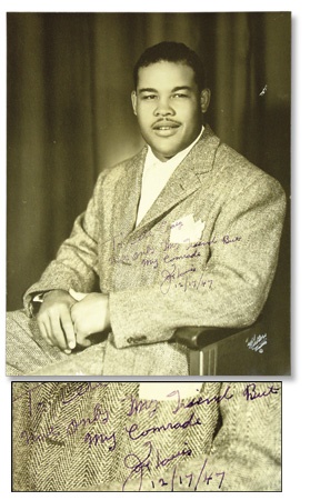 Muhammad Ali & Boxing - Joe Louis Signed Photograph (11x14”)