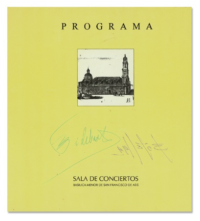 Fidel Castro In Person Signed Concert Program