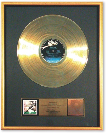 Americana Awards - The Clash London Calling Gold Record