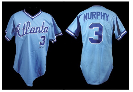 Baseball Jerseys - 1982 Dale Murphy Game Used Jersey