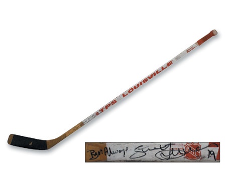 1980’s Steve Yzerman Game Used Stick.