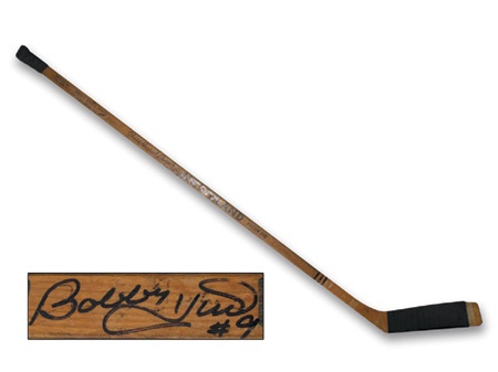 Hockey Sticks - 1960’s Bobby Hull Game Used Banana Hook Northland Stick