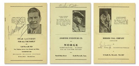 Babe Ruth - Babe Ruth, Gene Sarazen, & Gene Tunney Signed Program