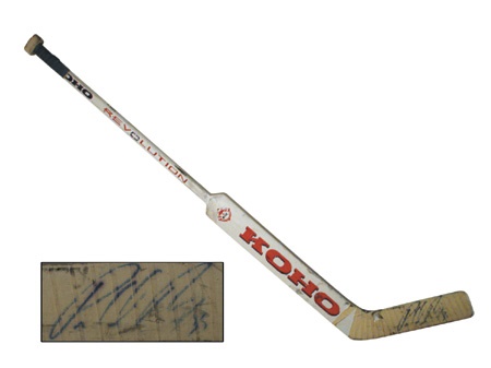 1993 Patrick Roy Autographed Game Used Stick
