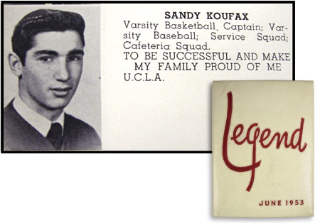 Dodgers - Sandy Koufax High School Yearbook
