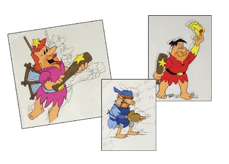 Comics and Cartoons - 1970’s Flinstones Baseball Animation Cels (30)