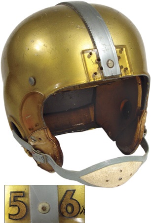 Football - 1950’s Joe Schmidt Game Worn Detroit Lions Helmet