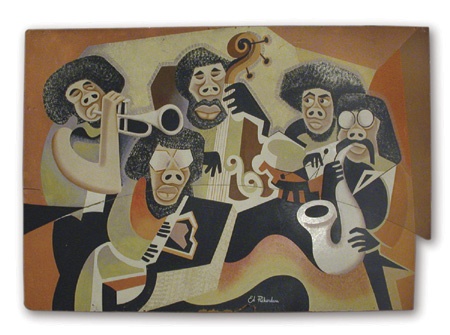 1950’s Negro Jazz Painting (48x72”)