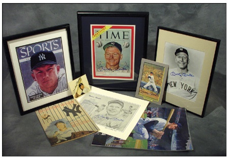 Mickey Mantle Signed Collection (15)