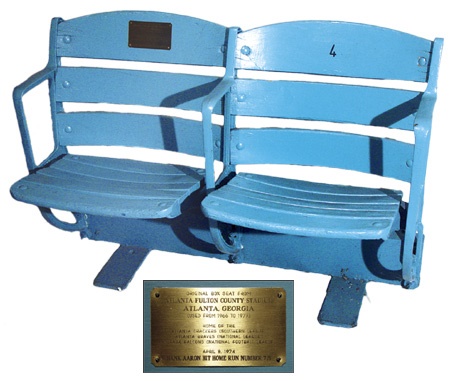 Stadium Artifacts - Atlanta Fulton County Stadium Seat