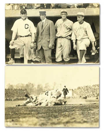 Baseball Photographs - Addie Joss Day Real Photo Postcards (2)