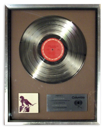 - Born To Run Platinum Record Award