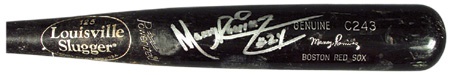 Bats - 2001 Manny Ramirez Autographed Game Used Bat (34”)
