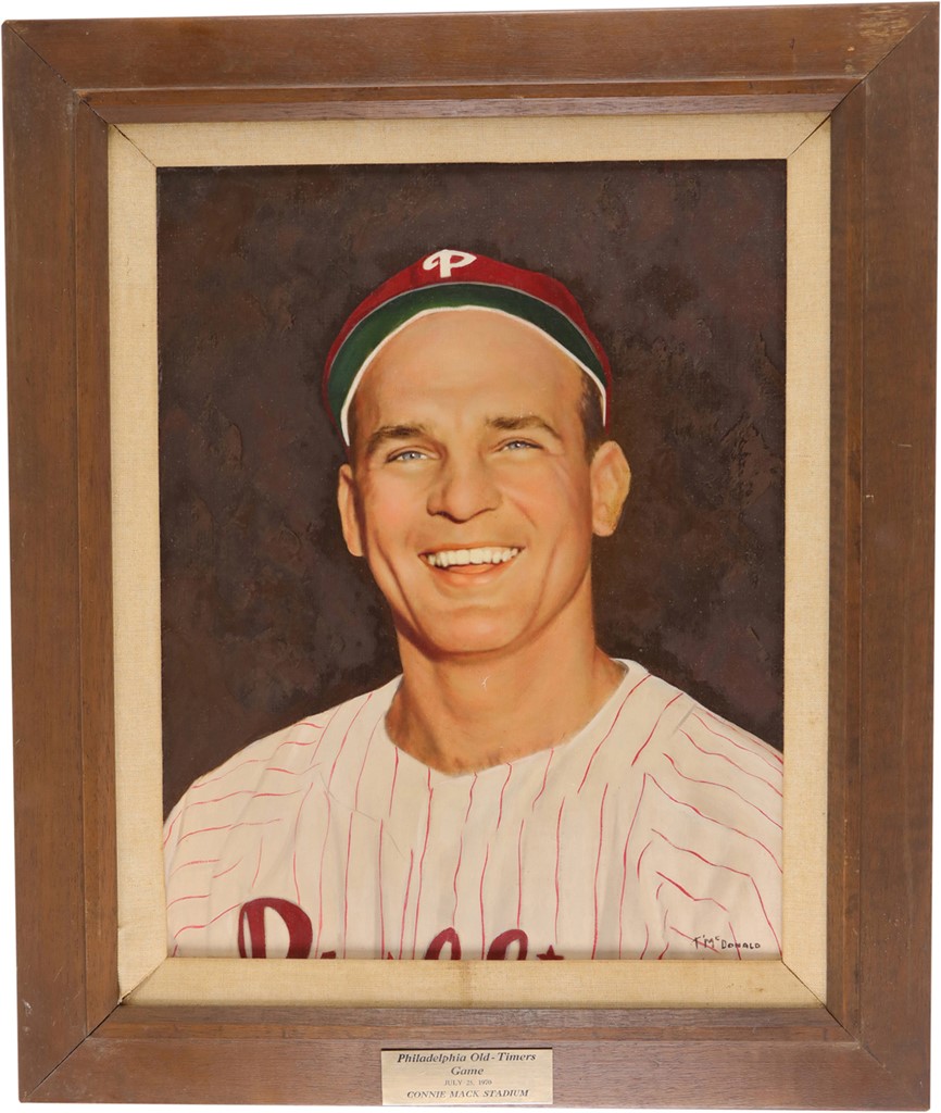 - Andy Seminick Original Oil Painting by Sports Artist Tommy McDonald
