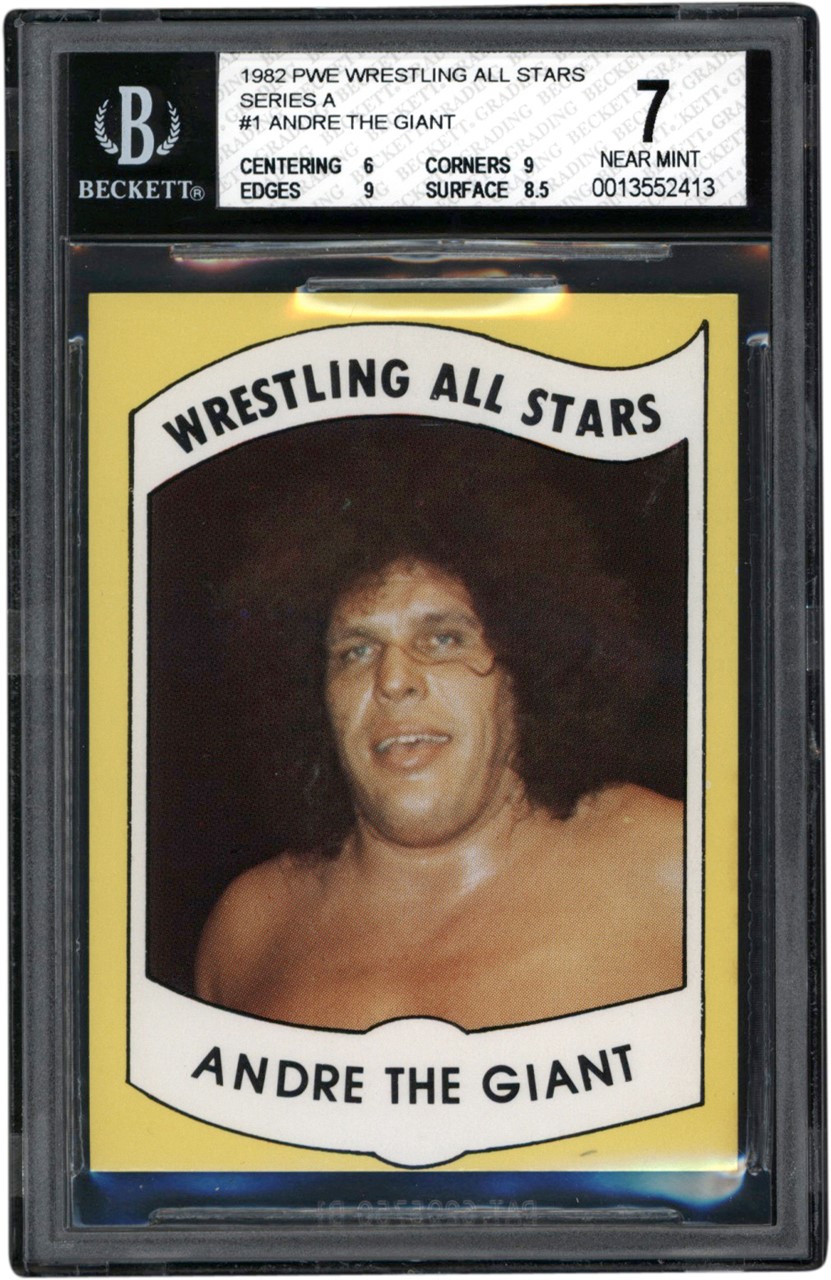 Baseball and Trading Cards - 1982 PWE Wrestling All Stars Andre The Giant (Beckett NM  7)