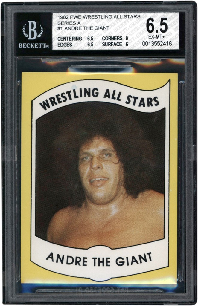 Baseball and Trading Cards - 1982 PWE Wrestling All Stars Series A #1 Andre The Giant Wrestling All Stars (Beckett EX-MT+6.5)