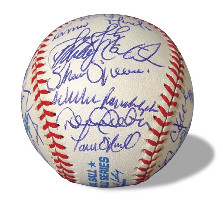 NY Yankees, Giants & Mets - 1999 Yankees Team Signed Baseball