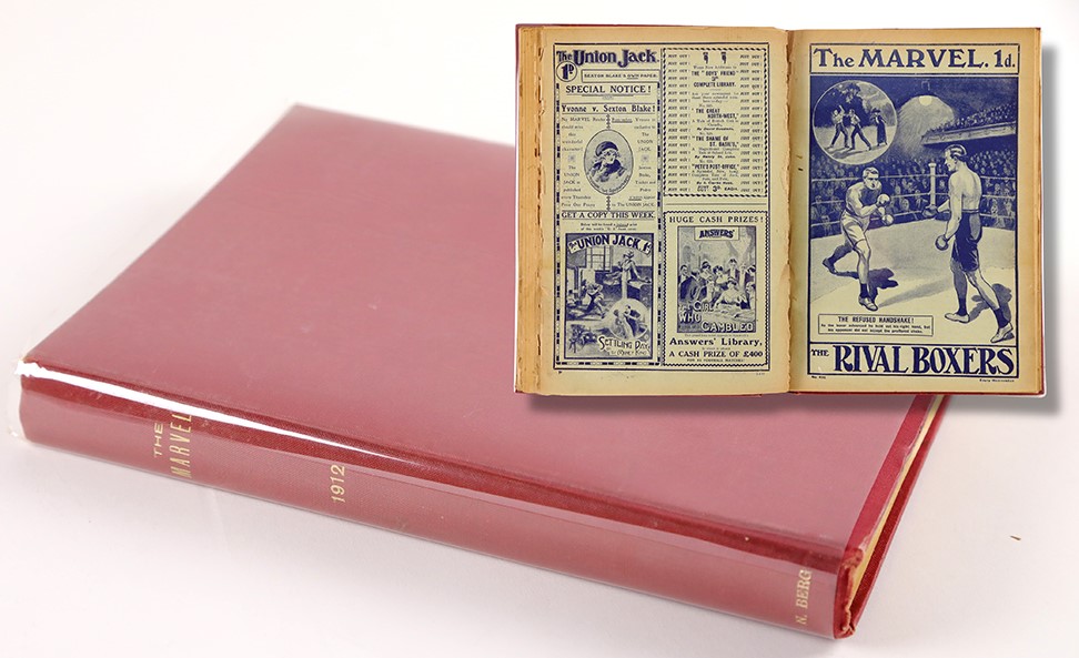 - Rare 1912 The Marvel British Boxing Magazine Bound Volume