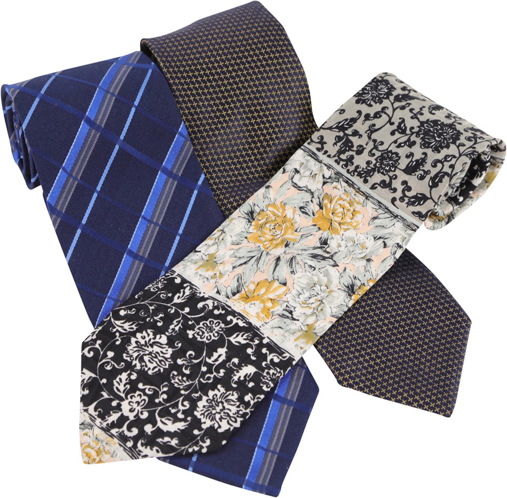 Basketball - Michael Jordan Personally Owned Ties from "Last Dance" Security Guard John Michael Wozniak