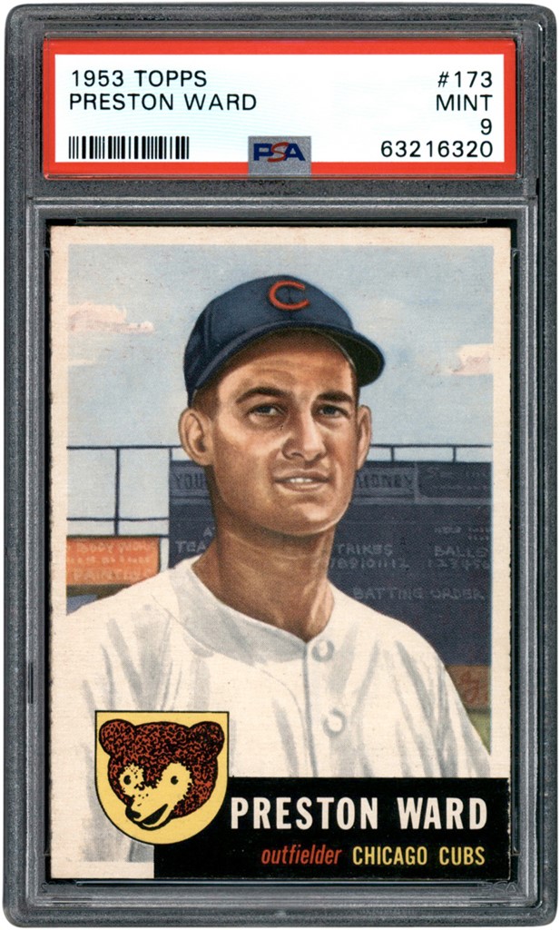 Baseball and Trading Cards - 1953 Topps Baseball #173 Preston Ward Card PSA MINT 9 (Highest Graded)