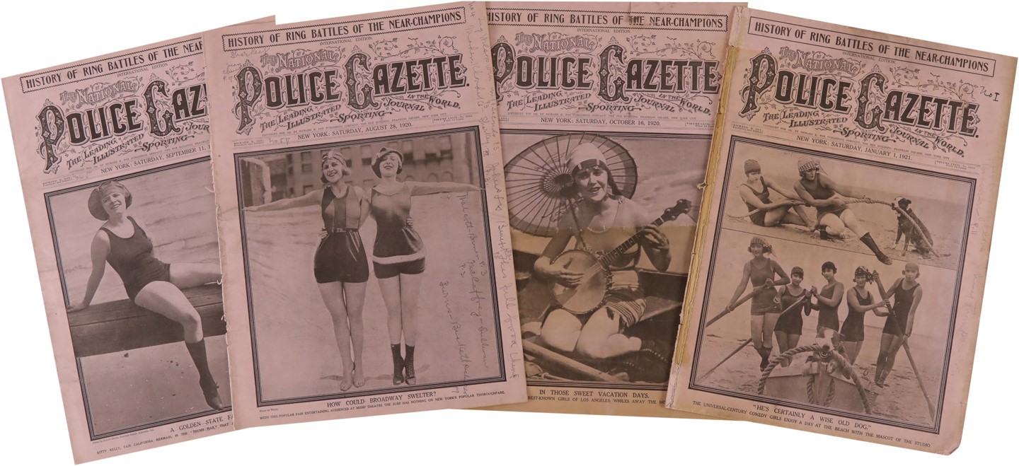 - National Police Gazettes with Baseball Supplements (4)