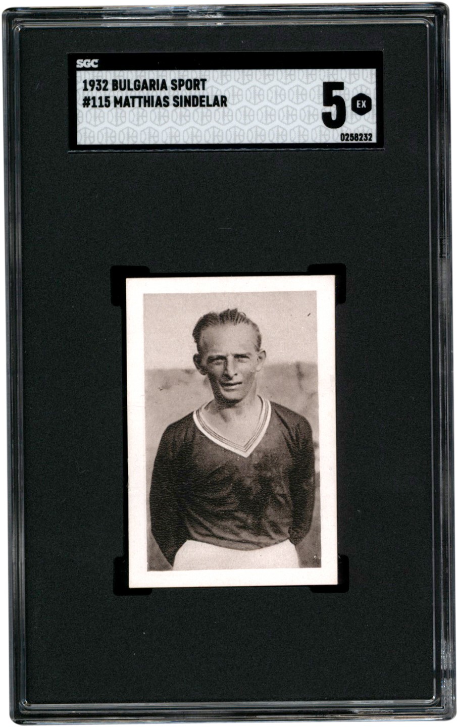 Baseball and Trading Cards - 1932 Bulgaria #115 Matthias Sindelar Rookie Card SGC EX 5