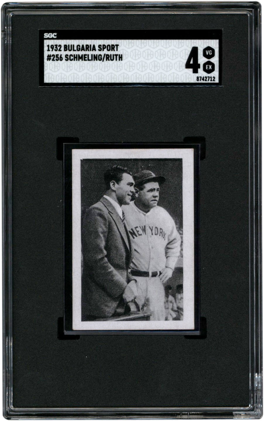 Baseball and Trading Cards - 1932 Bulgaria Sport-Photos Babe Ruth & Max Schmeling SGC VG-EX 4