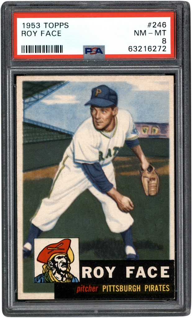 Baseball and Trading Cards - 1953 Topps #246 Roy Face PSA NM-MT 8