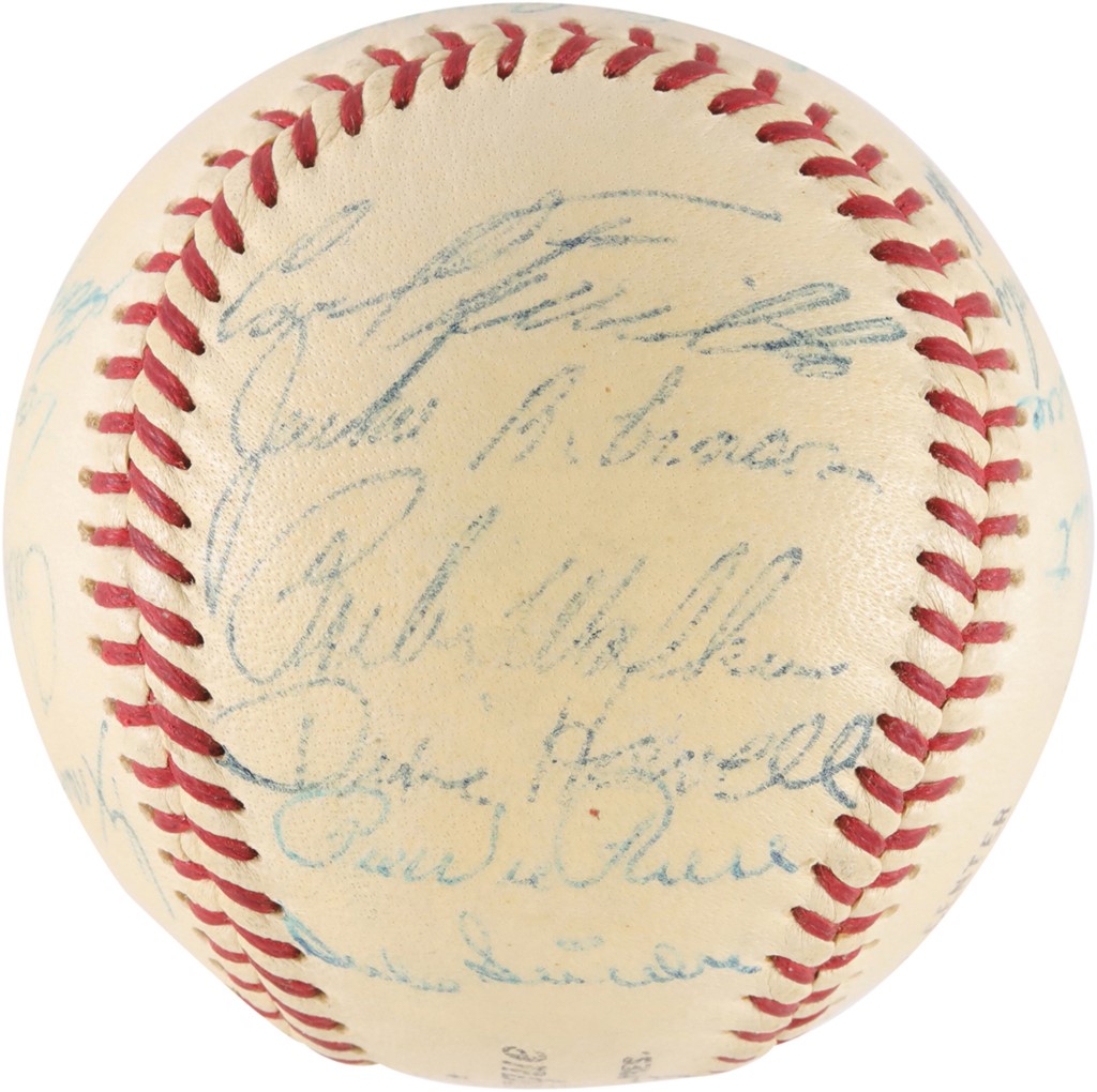 - 1955 World Champion Brooklyn Dodgers Team-Signed Baseball (JSA)
