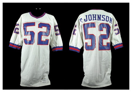 Football - 1987 Pepper Johnson Game Used Jersey