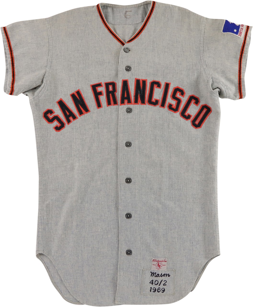 Baseball Equipment - 1969 Don Mason San Francisco Giants Game Worn Jersey