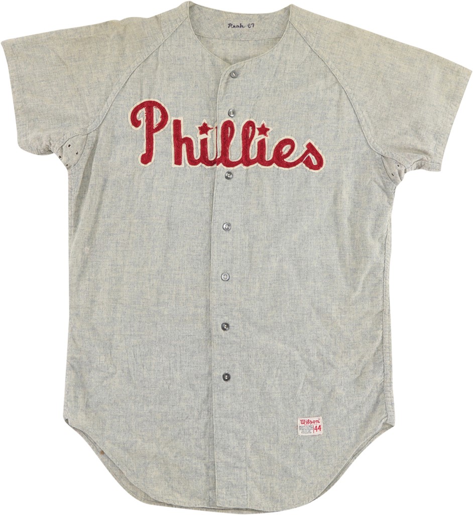 Baseball Equipment - 1967 Don Hoak Philadelphia Phillies Game Worn Jersey