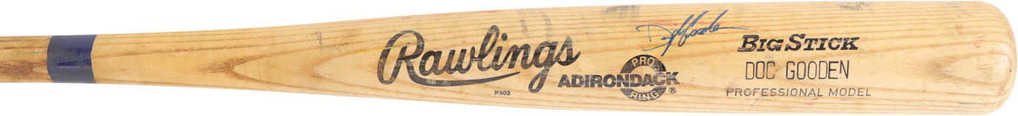- 1987 Dwight Gooden New York Mets Signed Game Used Bat (PSA GU 10)