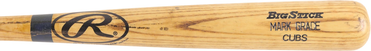 Baseball Equipment - 2000 Mark Grace Chicago Cubs Game Used Bat (PSA GU 9)