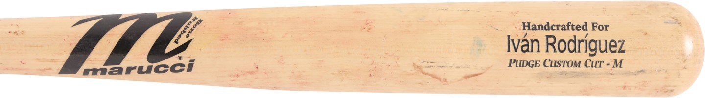 Baseball Equipment - One of Ivan Rodriguez's Final Game Used Bats (PSA GU 9 & Pudge LOA)