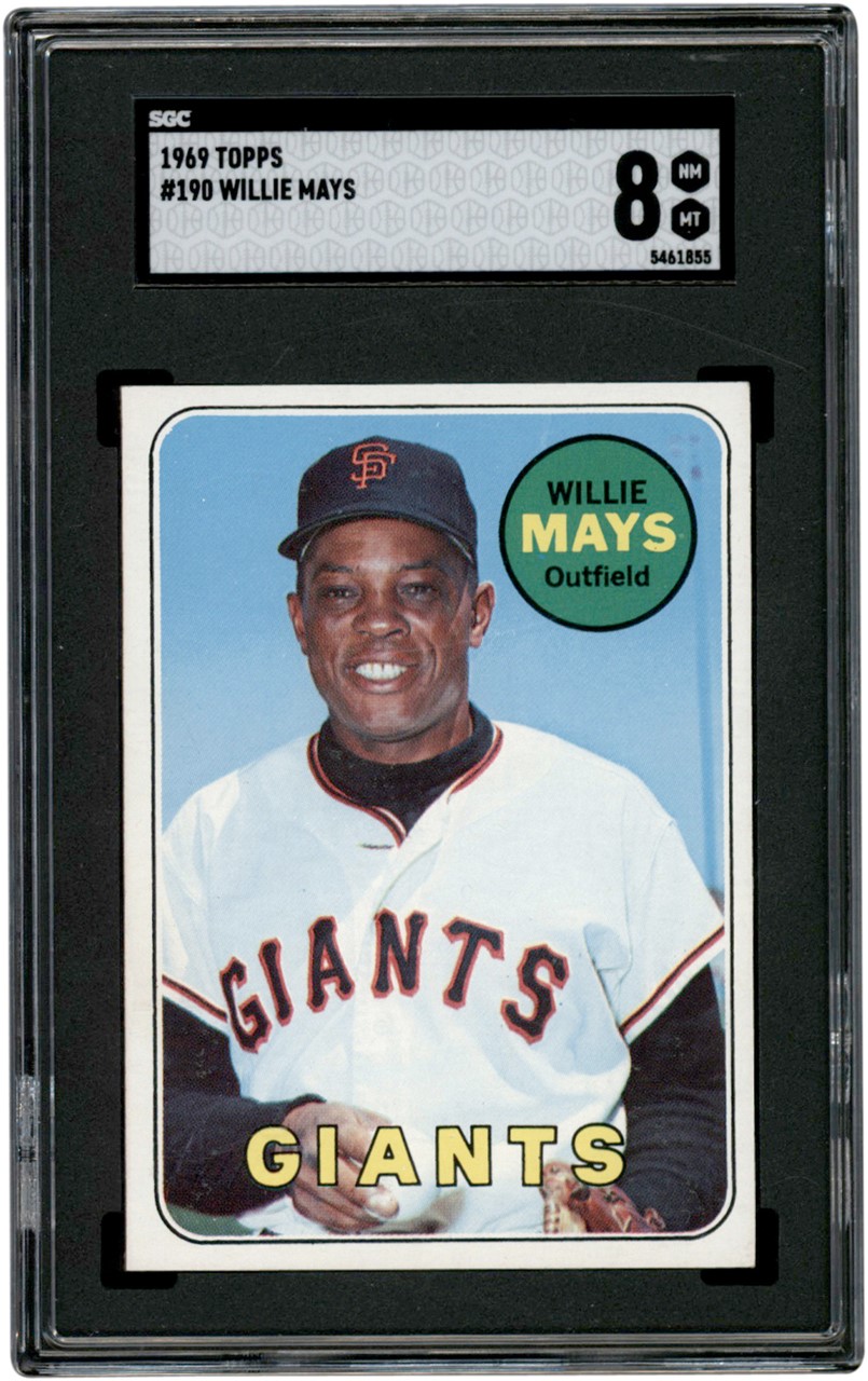 Baseball and Trading Cards - 1969 Topps #198 Willie Mays SGC NM-MT 8