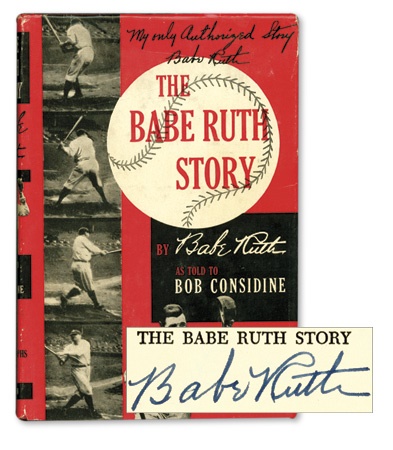 - Babe Ruth Signed Book