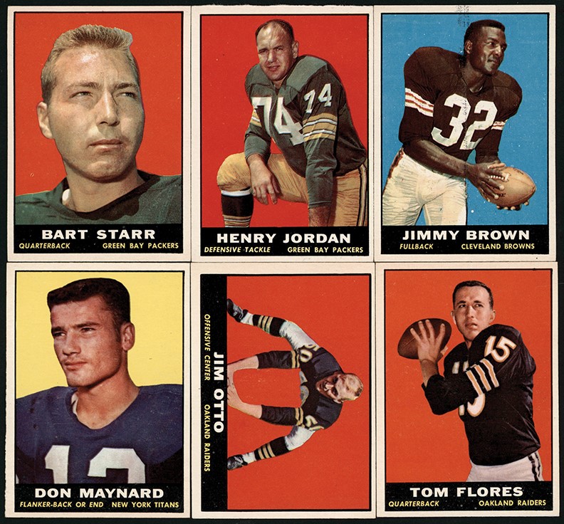 Football Cards - 1961 Topps Football Complete Set (198) w/Many Duplicates (679 Total)