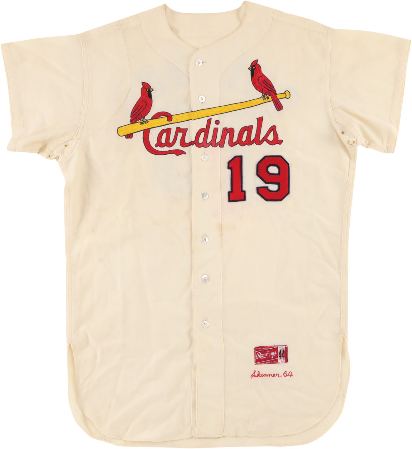 Baseball Equipment - 1964 Bob Skinner St. Louis Cardinals Game Worn Jersey