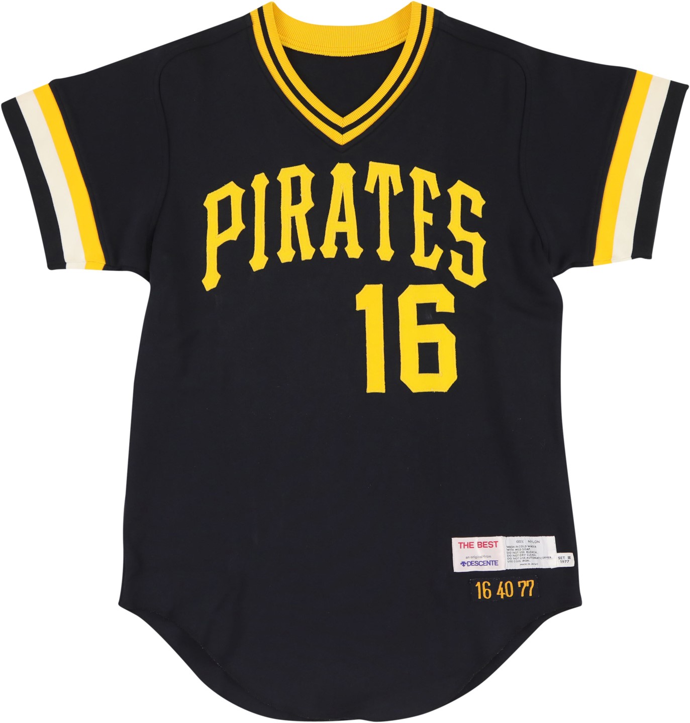 Baseball Equipment - 1977 Al Oliver Pittsburgh Pirates Signed Game Worn Jersey