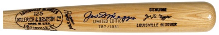 - Joe DiMaggio Signed “1941” Bat (36”)